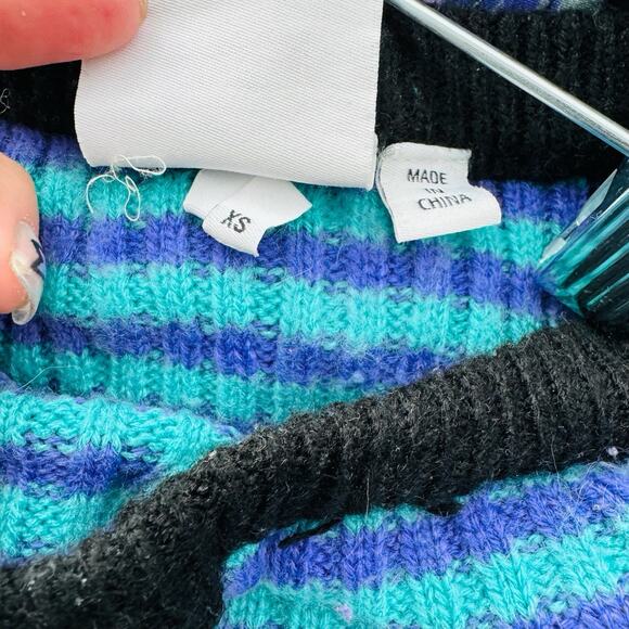 The Ragged Blue Priest Stripe Skirt Ribbed Mini Women’s Size XS - Picture 7 of 8